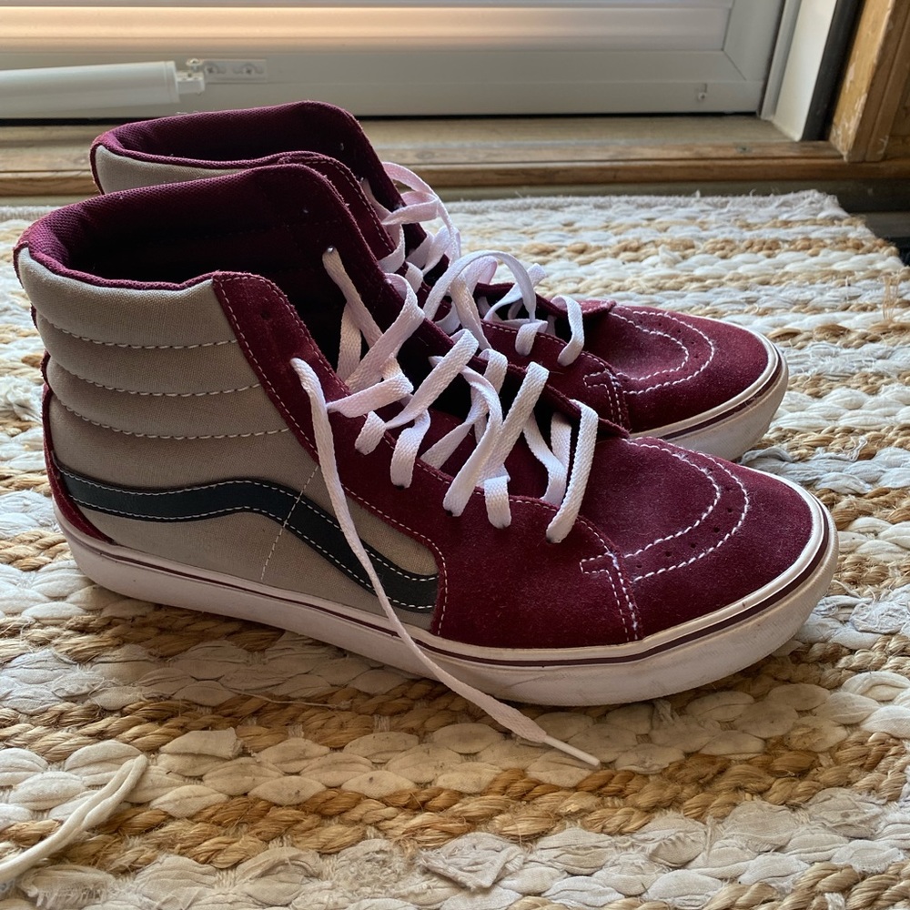 Vans Sk8-Hi Port Royale & Grey Skate Shoes